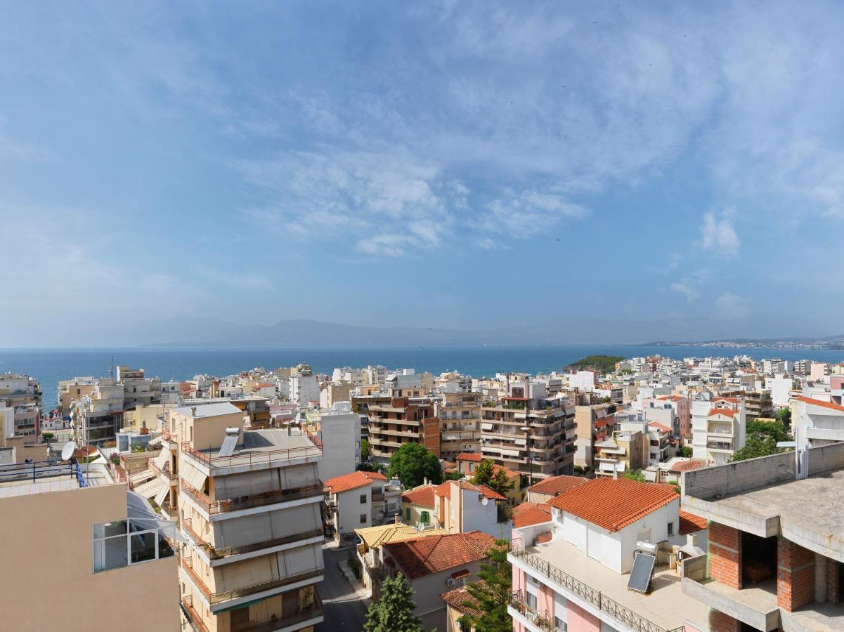 Modern Penthouse Overlooking Halkis Chalkís Dış mekan fotoğraf